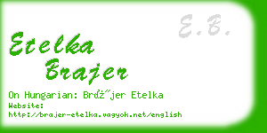 etelka brajer business card